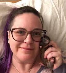 Cute dog takes selfies