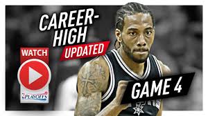 Kawhi leonard signed a 3 year / $103,137,300 contract with the los angeles clippers, including $103,137,300 guaranteed, and an annual average salary of $34,379,100. Kawhi Leonard Full Game 4 Highlights Vs Grizzlies 2017 Playoffs Career High 43 Pts 8 Reb 6 Stls Youtube