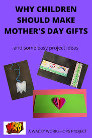 A spring wreath decoration makes for a delightfully festive mother's day card motif. Why Children Should Make Mother S Day Gifts Gleeful Grandiva