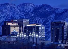 As such, we are thrilled to announce our new location at the gateway in downtown salt lake city. Salt Lake City Downtown Winter Skyline Greeting Card For Sale By Gary Whitton