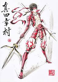 真田幸村 極限の道 pixiv イラスト 戦国basara 真田幸村 墨絵