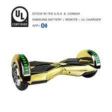 8 Inch App Smart Balance Wheel Bluetooth Chrome Gold Hoverboard With Led Lights On Wheels Gold Hoverboard Smart Balance Wheel Hoverboard