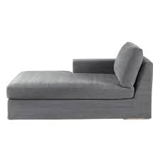 Cotton Chaise Longue In Grey Anvers Sofa Furniture Modular Sofa