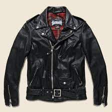 Schott Lightweight Fitted Cowhide Motorcycle Jacket Black Leather Flight Jacket Leather Jacket Style Black Leather Biker Jacket
