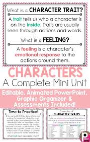 This Mini Unit About Characters And Character Traits Is The Perfect Addition Your Reading Third Grade Reading Character Trait Reading Comprehension Strategies