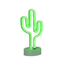 Made from neon tubing with a squared base that rests tabletop for a inspired by the nopal cactus, the cactus lamp from goodnight light casts a warm desert glow. Cactus Led Neon Sign Light Indoor Night Light With Holder Table Lamps Usb Cable Battery Home Decor For Bedroom Birtday Party Christmas Kids Gift Cactus Green Buy Online In Guadeloupe At Guadeloupe Desertcart Com Productid