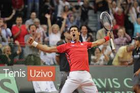 Novak djokovic battles past frances tiafoe in four sets in their first atp head2head meeting to reach the third round. Novak Djokovic Milos Raonic Davis Kup Srbija Kanada 2013 Blog Rentastan Apartmani Beograd