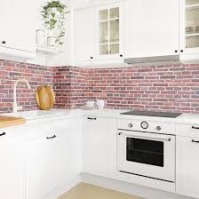 Kuchenruckwand Rote Backstein Mauer Kuchenruckwand Haus Kuchen Kuchen Ruckwand