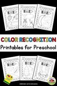 Color Recognition Printables For Preschool Preschool Colors Preschool Names Circle Time Activities