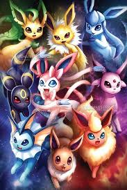Pokemon Eeveelutions Poster Print Eeveelutions Pokemon Poster Print Pokemon Eeveelutions Cute Pokemon Wallpaper Pokemon Poster