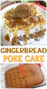 Peppermint poke cake is what i'm sharing with you today! Make This Delicious Gingerbread Poke Cake For A Holiday Dessert Poke Cakes Are The Easiest You Can Make Spice Ca Holiday Desserts Desserts Gingerbread Recipe