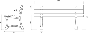 Banc En Plastique Recycle Mobilier Urbain En Plastique Recycle