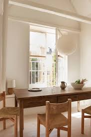 Spare Simplicity Wood And White Dining Furniture Copenhagen Apartment Home Decor