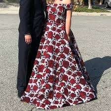 La Femme Rose Embroidered Prom Dress Size 14