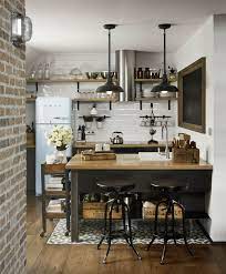 30 Nifty Small Kitchen Design And Decor Ideas To Transform Your Cooking Space Industrial Decor Kitchen Small Kitchen Decor Small Apartment Kitchen
