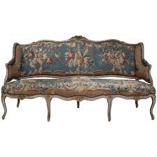 18th Century Louis Xv Painted Canape With Original Aubusson Tapestry 1stdibs Com Antique French Furniture Antique Furniture For Sale French Furniture Sofa