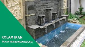 Kolam Ikan Tahap Pembuatan Kolam Minimalis Untuk Ikan Koi Youtube