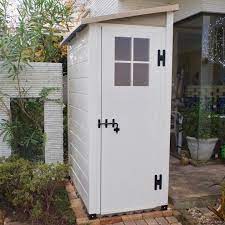 楽天市場 おしゃれ 物置 スリム 屋外 小型 小屋 倉庫 庭 収納庫 diy キット トスカーナ エヴォテラス evo terrace 100 1 w825mm garofalo ガロファロ 置き配 宅配ボックス 送料無料 エクステリア通販プルーマガーデン おしゃれ物置 小屋 庭 収納