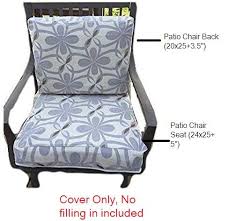 Patio Chair Seat Cushion Cover Or Chair Back Cushion Cover In 2020 Chair Seat Cushion Seat Cushion Covers Patio Chairs