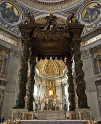 Basileca 'e san pietro (nap); Main Altar Of St Peter S Basilica Designed By Bernini Vatican City Rome Cathedral Rome St Peters Cathedral