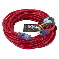 14/3 red and black extension cord is a medium duty indoor/outdoor extension cord for use with such devices as appliances and consumer electronics. 50 Ft 12 3 Red Extension Cord Extension Cords Power Cords Line Cords Electrical Www Surpluscenter Com