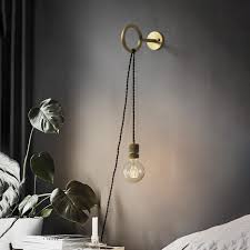 Circus Loop Minimalist Wall Light With Wall Socket Tudo Co Tudo And Co Glass Wall Lights Wall Lights Industrial Wall Lights