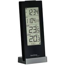 Wetterstationen └ kleingeräte für den haushalt └ haushaltsgeräte alle kategorien antiquitäten. Technoline Ws 9767 Wetterstation Mit Funkuhr Innen Und Aussentemperaturanzeige Hochglanz Schwarz 6 4 X 4 5 X 16 5 Cm Preisvergleich Check24