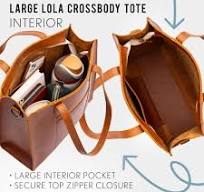 'Almost Perfect' Large Lola Zipper Crossbody Tote