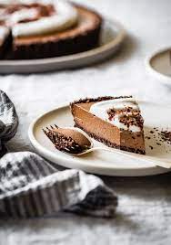 No Bake Chocolate Cream Tart Vegan Gluten Free Grain Free Refined Sugar Free Recipe Healthy Chocolate Cake Dessert Recipes Tart Baking