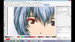Inkscape Tutorial Trace Rei Ayanami Evangelion Vector Art Part01 Vector Art Art Education Resources Art