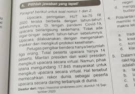 Termasuk bagaimana mempersiapkan susunan acara. 1 Pernyataan Yang Sesuai Dengan Isi Teks Tersebut Adalah A Upacara Hut Ri Terhalang Pandemi Brainly Co Id