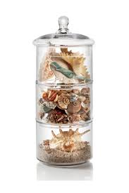 Buy high grade decorative glass containers, apothecary jars and mason jar from tableclothsfactory at discounted rates. 3 Tier Stacking Glass Apothecary Jar Round Glass Storage Canisters For Kitchen And Bathroom D7xh16 5 Buy Online In Faroe Islands At Faroe Desertcart Com Productid 86214355