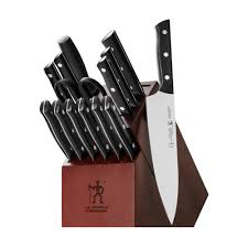 Zwilling four star knives have the same top quality stainless steel blade as pro s knives from henckels. Henckels Dynamic 15 Piece Stainless Steel German Knife Block Set 17571 015 The Home Depot