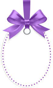 Label With Purple Bow Template Png Clip Art Bow Template Handmade Tags Clip Art