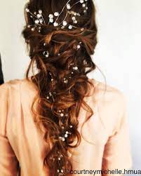 Courtneymichelle Hmua Hair Updo Bride Wedding Boho Brunette Chic Long Red Curls Soft Romanti Hair Styles Long Hair Styles Wedding Hair Inspiration