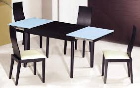 glass top modern dining table sets