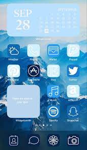 Iphone Ios 14 Aesthetic Homescreen Blue App Icon Pack App Icon Themes App Iphone Apps
