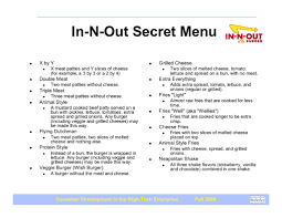 This decadent extra is the extent of secret. In N Out Secret Menu X