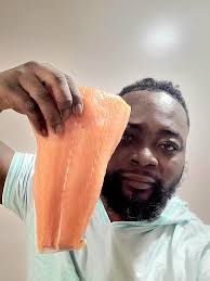 This is salmon. What most of yall call salmon is mackerel