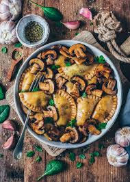 Spinat Ravioli Mit Pilzen Vegan Rezepte Ravioli Rezept Und Ravioli