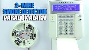 Here i show you how to connect a smoke detector in a loop line. 2 Wire Smoke Detector Wiring Paradox Evo Alarm Panel Youtube