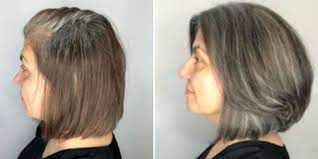 It gives light blonde or grey hair a bright natural reddish shade with hints of orange and natural gorgeous red tones on dark hair. How To Go Gray Tips For Transitioning To Gray Hair