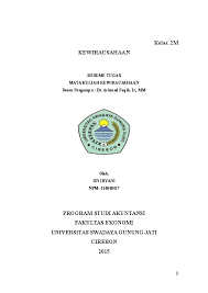 Situasi dan kondisi yang selalu berubah dalam masyarakat bagi seorang wirausaha merupakan. Doc Kewirausahaan Iin Iryani Academia Edu