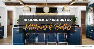 Kitchen mart offers removal and hauling away of your existing countertops in addition to complete fabrication and installation of the new countertops you've always dreamed of. 10 Countertop Trends For Kitchens And Bathrooms In 2019 2020 Design