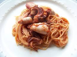 Spaghettis Aux Calmars Spaghetti Recette Recettes Minceur Encornet