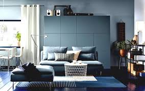 1001 Idees Pour Reussir La Deco Salon Bleu Et Donner Un Nouveau Look A Piece A Vivre Stockage De Salon Salon Ikea Deco Salon