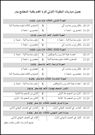 متن عربی و ترجمه فقط ترجمه فقط متن عربی. Ø¬Ø§Ù…Ø¹Ø© Ø·ÙŠØ¨Ø© Ø§Ù„ÙƒÙ„ÙŠØ§Øª Ø§Ù„ÙƒÙ„ÙŠØ© Ø§Ù„ØªØ·Ø¨ÙŠÙ‚ÙŠØ© Ø¨Ø¨Ø¯Ø± ØµÙØ­Ø© Ø§Ù„Ø£Ø®Ø¨Ø§Ø± Ø§Ù„Ø£Ø±Ø´ÙŠÙ ÙƒÙ„ÙŠØ© Ø§Ù„Ù…Ø¬ØªÙ…Ø¹ ØªÙ‚ÙŠÙ… Ø§Ù„Ø¨Ø·ÙˆÙ„Ø© Ø§Ù„Ø£ÙˆÙ„Ù‰ Ù„ÙƒØ±Ø© Ø§Ù„Ù‚Ø¯Ù…