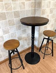 See more ideas about dining room table, dining, dining table. Buy Wood Round Pub Bar Bistro Height Table Dining Room Entryway Kitchen Accent Coffee Patio Table Counter Height Round Rustic Online In Indonesia B07l2dzrzp