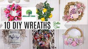 The dollar store is a great place to shop for materials that can be made into beautiful wreaths to hang on your front door, on your mailbox, or inside your home. 10 Diy Dollar Tree Summer Wreath Tutorials Deco Mesh Shabby Chic Farmhouse Rustic Coastal Youtube
