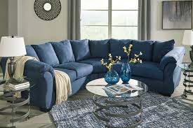 Use this pull out couch in lieu of a full size bed in studio loft spaces, or accommodate an overnight guest or two even with limited space. Furnituremaxx Darcy Contemporary Blue Color Microfiber Sectional Sofa